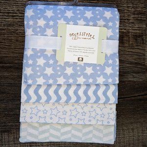 4 Pack flannelette receiving blankets